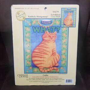 NEW Kimberly Montgomery Crabby Embellished Cross Stitch Kit 51479